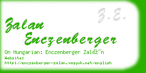 zalan enczenberger business card